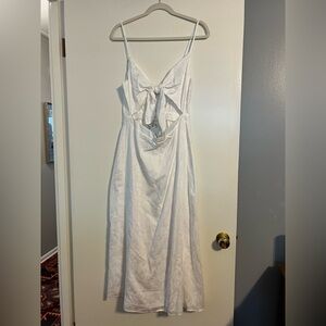 Show Me Your Mumu - White floral print midi dress w/ front cut out - XL - NWT